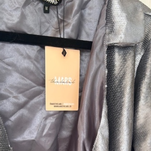 NWT MarsTheLabel Sequin Draper Dress, Sz M - Picture 3 of 4
